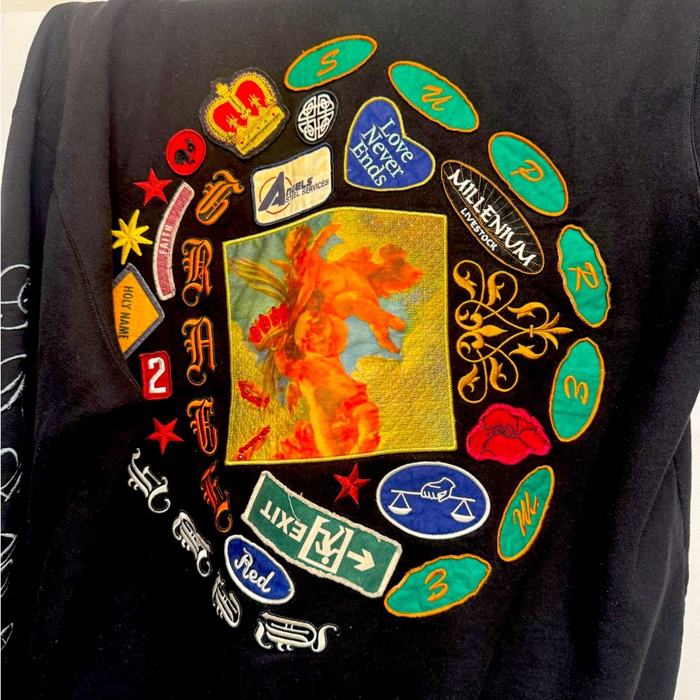 Supreme Patches Spiral Hooded Sweatshirt